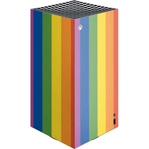 Vertical Rainbow Flag XBox Series X Digital Edition Console Skin